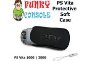 PS Vita 1000 2000 Protective Soft Pouch Cover Case with Strap PSV1000 PSV 2000