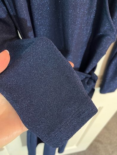 M&S Dress - Midnight Blue with tiny sparkly detail - Comfy Size 10