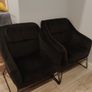 Klaus accent chairs. Black pair. Image 2