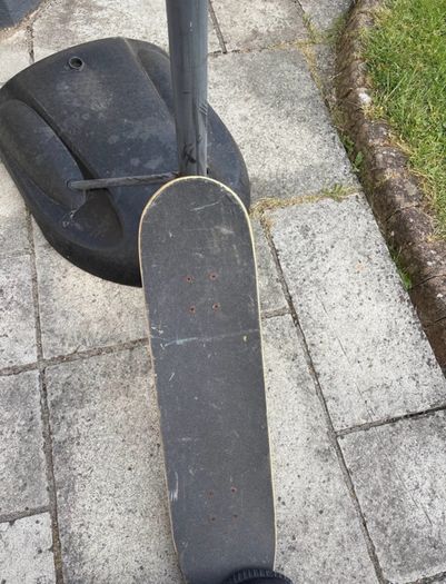 Black rampage skateboard