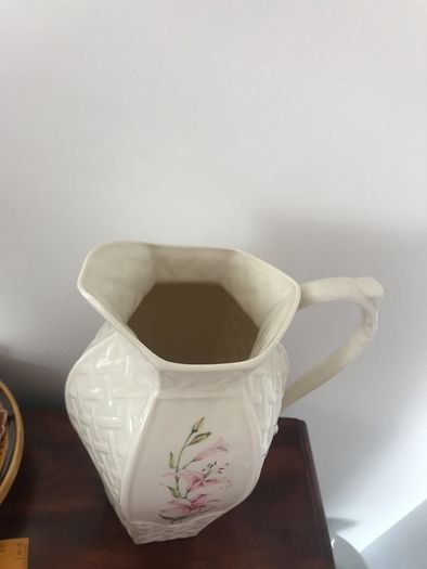 Belleek Country Trellis Pitcher Millennium 2000