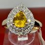 Gold Luxuriant 9K Yellow Gold AAA Loop Clean Chantaburi Yellow Sapphire & Lab Grown Diamond Image 4