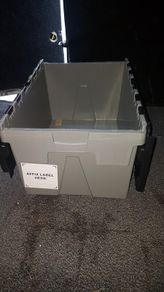 heavy duty plastic storage boxes e12 each industrial or domestic