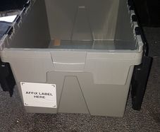 heavy duty plastic storage boxes e12 each industrial or domestic