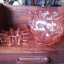 Vintage Amber Glass Bowl Image 2