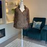 Ladies Monsoon Brown Liza Leopard Print Blouse Image 4