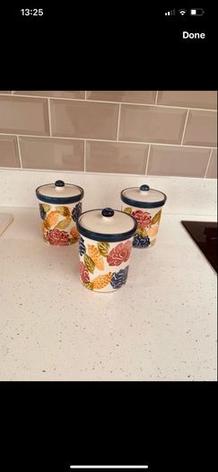 Oven Casserole Dish & 5 Cannisters