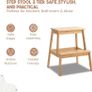 Step Stool 2 Tier Foot stool Suitable Kitchen Sink/Bath Stool/Bathroom Sink Assistance/Office Stool Image 3
