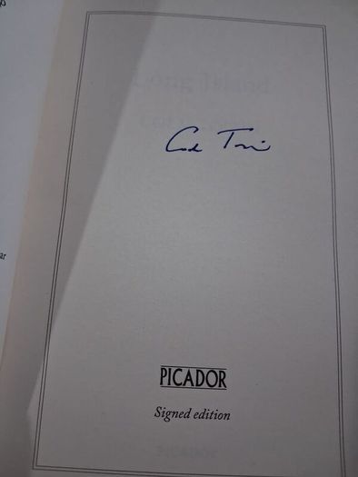 Long Island by Colm Toibin (signed)