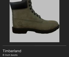 Timberland Premum 6-Inch Waterproof Boots Shoes Army greeen size 4UK