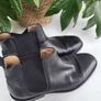 REISS Black leather Chelsea Boots Sz 41 Fit 7-8 UK - Rrp 295 (New) Image 2