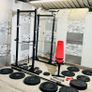 130 Kg Olympic Barbell Set Power Rack With Dip Attachments Bench Dumbbells Image 8