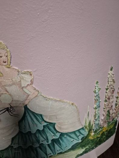 Barbola Vintage Art Deco firescreen