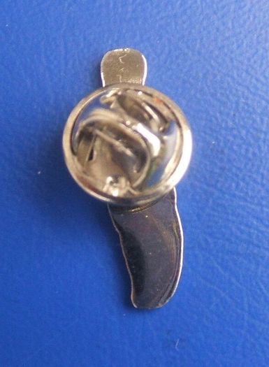 ORANGE ORDER (Ulster Loyalists) - a tictac badge showing a woman wearing an Orange Order outfit with sash (c.1980s)