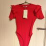 ZARA Red Ribbed Bodysuit Size S / EUR 36 Image 7