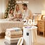 20L Heated Towel Warmer Bucket with LED Display, 4 Timer Settings, Rapid Heating & Auto Shut-Off, White Bathroom Towel Warmer for Towels, Blankets & Bathrobes Image 4