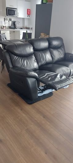 3 Seater Reclining Leather Sofa