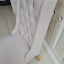 4 upholstered linen dining chairs Image 3