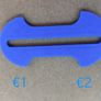 Removable shopping trolley tokens/key 1euro & 2euro Image 3