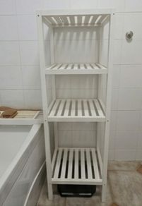 IKEA Wooden Bathroom Shelf Unit