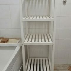 IKEA Wooden Bathroom Shelf Unit