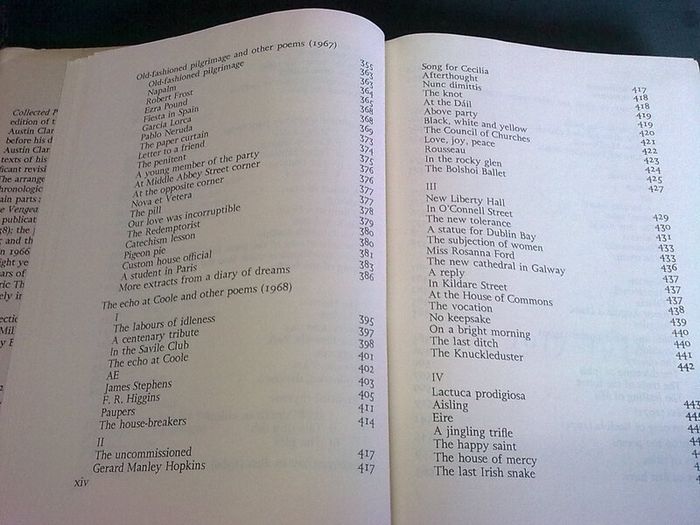 Austin Clarke collected poems Ireland Irish poet Poetry Dolmen Press 1974