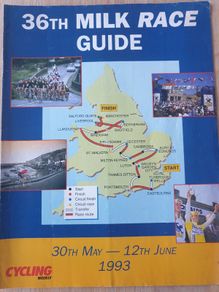 Milk Race Souvenir Guide - race program 1993
