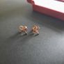 Gold Tone Prince Inspired Stud Earrings Musician Legend Prince Roger Nelson Symbol Earrings | Purple Rain Image 4