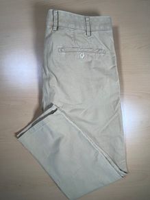 Meyer Mens New York Trousers Beige Chinos Modern Cotton Straight Leg W35 L28