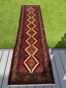 Pristine Persian Hamedan Runner  315 x 85 cm (10.3 x 2.8 ft)