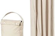 Portable Blackout Window Curtain Blind with Suction Cups - 198 x 127 cm, 1-Pack, Beige