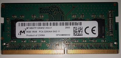 Micron 8 Gb Ddr4 3200mhz So-dimm