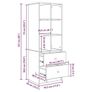 Desk with Drawer 2 pcs White Image 4
