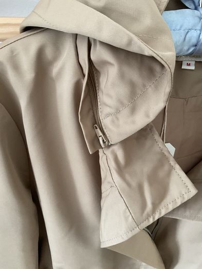 jacket Bnwt tan detachable hooded spring jacket Escandelle medium