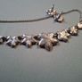 Silver tone necklace and stud earrings Image 4