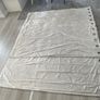 Cream Crushed Velvet Eyelet Curtains Image 2