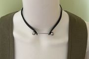 Black choker necklace