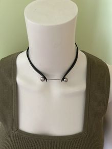 Black choker necklace