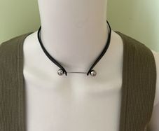 Black choker necklace