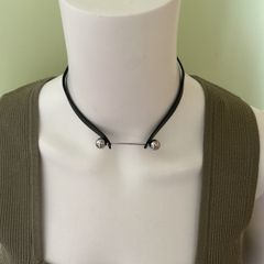 Black choker necklace