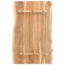 Table Top Solid Acacia Wood 100x(50-60)x3.8 cm Image 4
