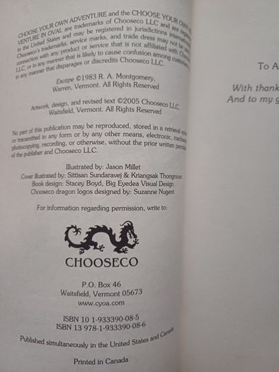 Choose Your Own Adventure by R.A. Montgomery (Illustrated Fantasy Retro Game Books 2005 NEW)