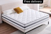 Double Mattress, Hybrid Memory Foam and Spring Mattress, Medium Firm, 135x190x22cm