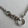 Vintage Long Heavy Sterling Silver rolo Chain. (pocket watch chain) Solid silver statement chain. 52" long - 26,20g Image 3
