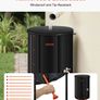 250L Collapsible Rain Barrel | Portable Rainwater Collection Tank | Garden Water Storage with Spigot & Overflow Image 3