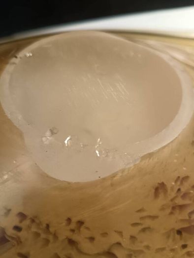 Large Murano Style Hand Blown Glass Dish