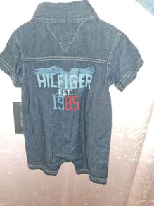babys tommy hilfiger denim romper bnwt