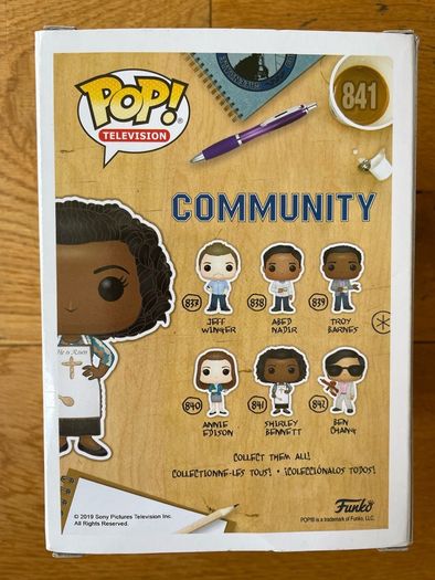 Funko Pop! Shirley Bennett #841 Community. Minor Box Damage