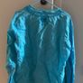 Blue turquoise linen blouse Flo&Jo Image 5