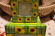 Vintage wooden frames set of 2. in paper Mache box made in India..